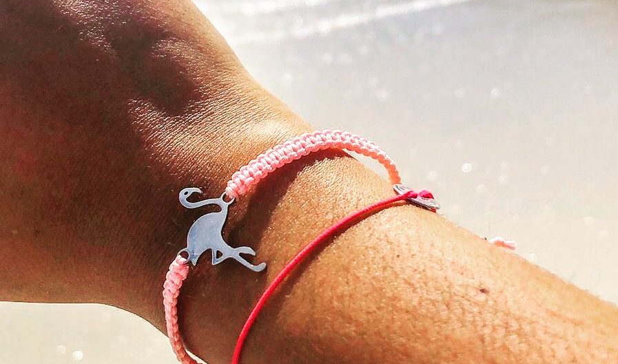 Deutsch) Flamingo Armband aus Edelstahl - Watson&Holmes